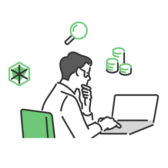 空室確認のお問い合わせ（イラスト）