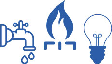 水道・電気・ガスのイメージ